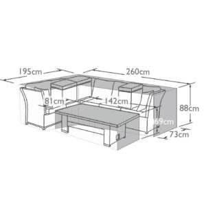 MZ Corner Dining Set Outdoor Cover