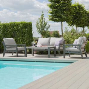 MZ New York 4 Seater Aluminium Sofa Set