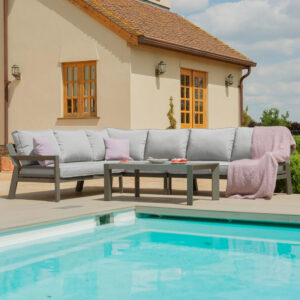 MZ New York 6 Seater Aluminium Corner Sofa Set