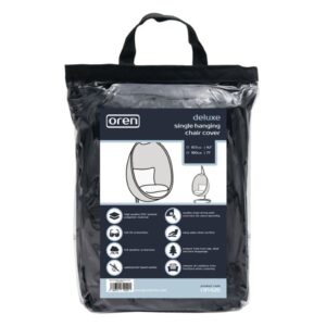 Deluxe - Single Hanging Chair Cover Black