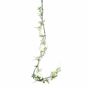 Osbourne Glitter Mistletoe Christmas Garland With Crystals - 120cm