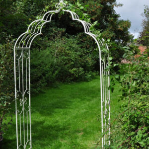 Osbourne Grohl Metal Garden Arch - Cream