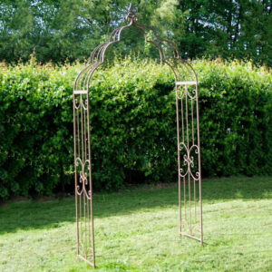 Osbourne Grohl Metal Garden Arch - Rusty