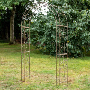 Osbourne Kilminster Metal Garden Arch - Rusty
