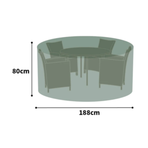 Protector 80cm High Circular Patio Set Cover - 4-6 Seat