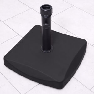 RC 25kg Square Parasol Base Polycrete - Black
