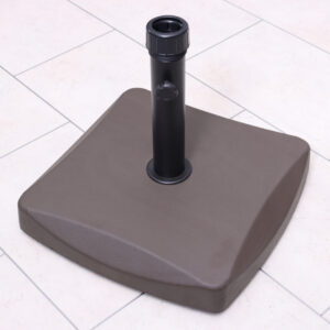 RC 25kg Square Parasol Base Polycrete - Brown