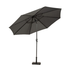 RC 3m Crank And Tilt Parasol With Powder Coated Pole - Grey