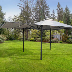 RC Algarve 3.3m x 3.3m Extending Pergola - Grey