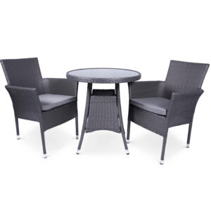 RC Malaga 2 Seater Rattan Stacking Bistro Set