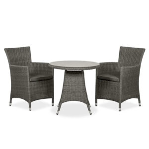 RC Paris 2 Seater Rattan Carver Round Dining Set