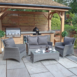 RC Paris 4 Seater Rattan Lounge Set