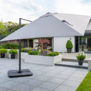 Shoebill Aluminium 3m LED Cantilever Parasol - Grey