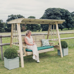 Moorvalley 3 Seater Shaded Trellis Swing Seat