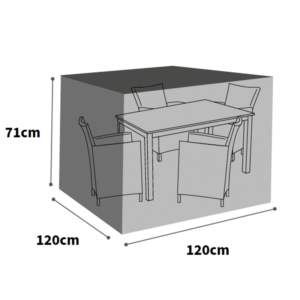 Ultimate Protector 4 Seater Cube Set Cover - Medium - Charcoal