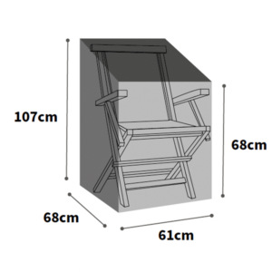 Ultimate Protector Stacking Chair Cover - Charcoal