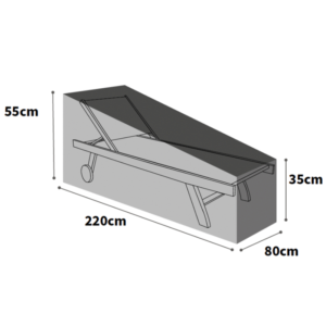 Ultimate Protector Sun Lounger Cover - Large - Charcoal