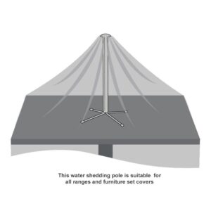 Garden Table Top Centre Water Shedding Pole