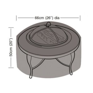 Premium Super Tough Small Firepit Cover - Black