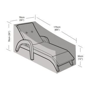 Premium Super Tough Lounger Cover - Black