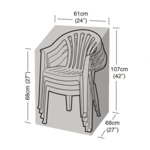 Premium Super Tough Stacking Chair Cover - Black
