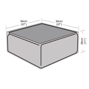 Premium Super Tough Large Coffee Table Cover - Black