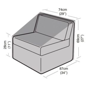 Premium Super Tough Small Centre Unit Cover - Black