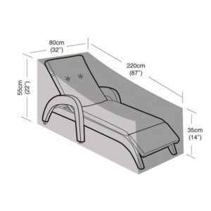 Premium Super Tough Sunbed Cover - Black