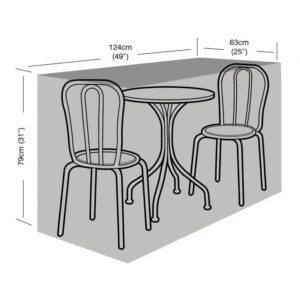 Premium Super Tough 2 Seater Small Bistro Set Cover - Green