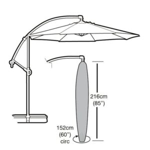 Premium Super Tough Cantilever Parasol Cover - Green