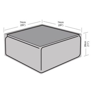 Super Tough Small Coffee Table Cover - Black