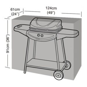 Super Tough Medium Classic Barbecue Cover - Black