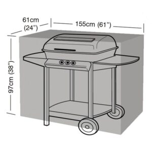 Super Tough Large Classic Barbecue Cover - Black