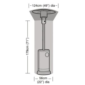 Super Tough Patio Heater Cover - Black