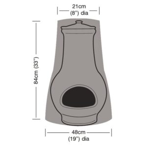 Super Tough Medium Chimenea Cover - Black