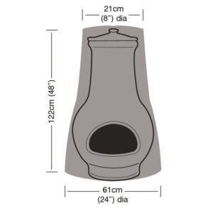 Super Tough Large Chimenea Cover - Black