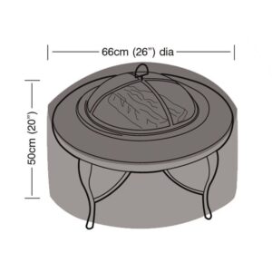 Super Tough Small Firepit Cover - Black