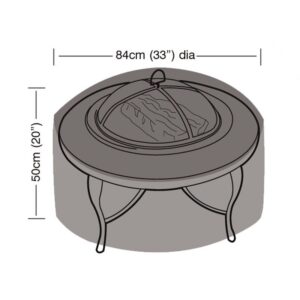 Super Tough Large Firepit Cover - Black