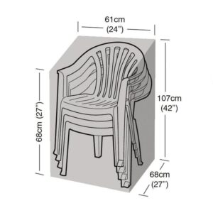 Super Tough Stacking Chair Cover - Black