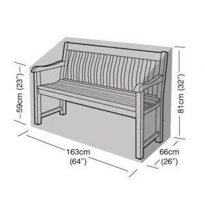 Super Tough 3 Seater Bench Cover - Black