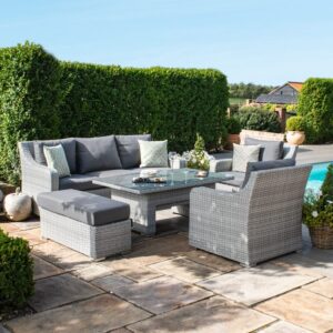 MZ Ascot 5-7 Seat Sofa Dining Set with Rising Table