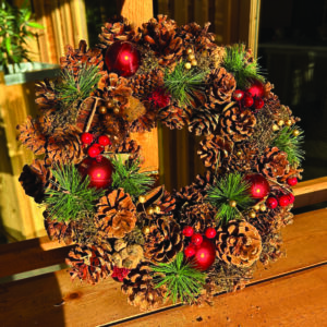 Osbourne Red Berry Christmas Wreath - 35cm