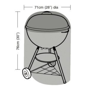 Premium Super Tough Kettle Barbecue Cover - Black