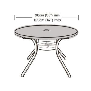 Premium Super Tough 4-6 Seater Round Table Top Cover - Green