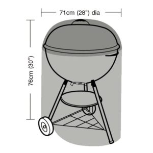 Super Tough Kettle Barbecue Cover - Black