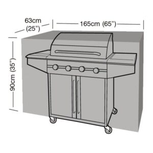 Super Tough Extra Large Classic Barbecue Cover - Black