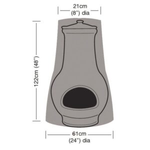 Premium Super Tough Large Chimenea Cover - Black