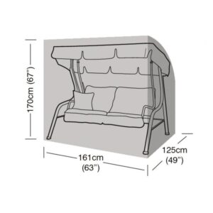 Premium Super Tough 2 Seater Swing Seat Cover - Black