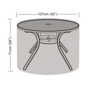 Premium Super Tough 4 Seater Round Table Cover - Green
