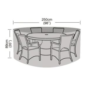 Premium Super Tough 6-8 Seater Round Furniture Set Cover - Green